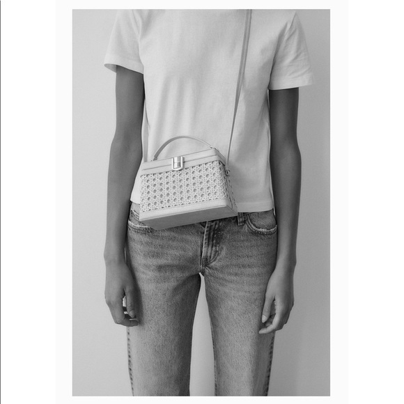 Zara Woven Rattan Box Bag - Picture 5 of 12